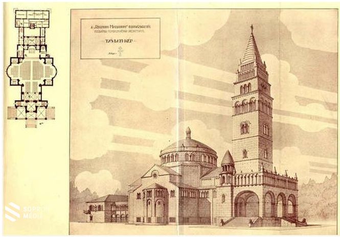 Tervrajz 1925-ből, tervező: dr. Kotsis Iván