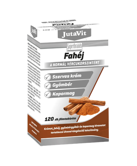 JutaVit Fahéj+Króm+Gyömbér+Kapormag filmtabletta (120x)