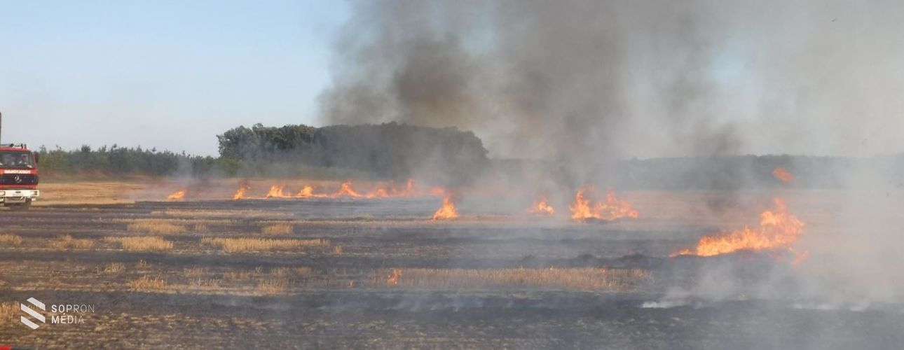 Szabadtéri tüzek - Sopronba és Fertődre is riasztották a tűzoltókat