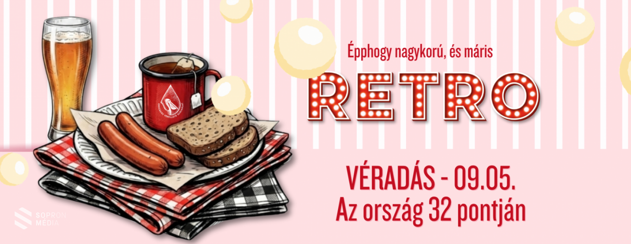 Szeptember 5-én érkezik a 18. Retro Véradás Sopronba