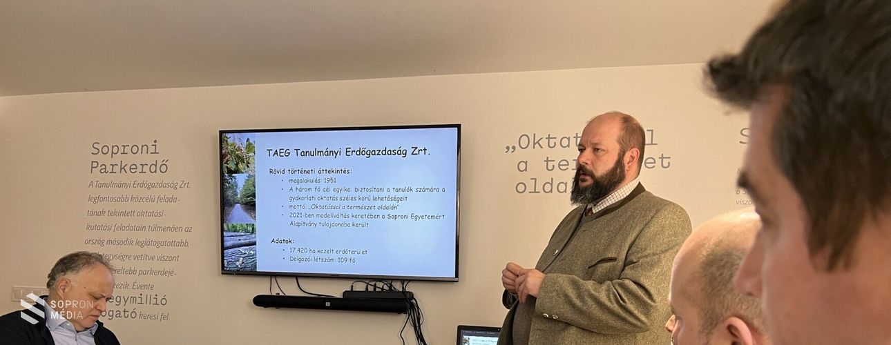 Oktatással a természet oldalán - egyeztetést tartott a TAEG Zrt. és a Soproni Egyetem