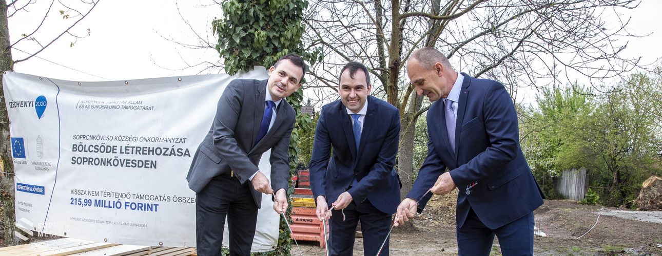 Letették a sopronkövesdi bölcsőde alapkövét