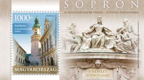 Emlékbélyeggel köszönti Sopron városát a Magyar Posta