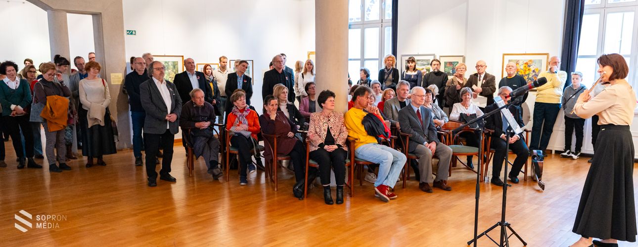 Soproni akvarellisták műveiből nyílt kiállítás a Festőteremben