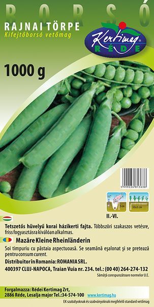 Kifejtőborsó Rajnai törpe 1000 g