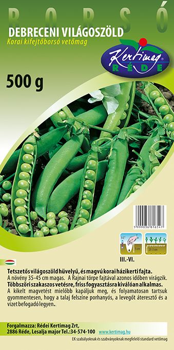 Kifejtőborsó Debreceni világoszöld 500 g termék képe