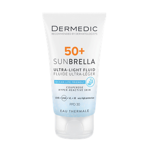 DERMEDIC Sunbrella fényvédő fluid SPF50+ rozáceás bőrre (40ml) termék kép