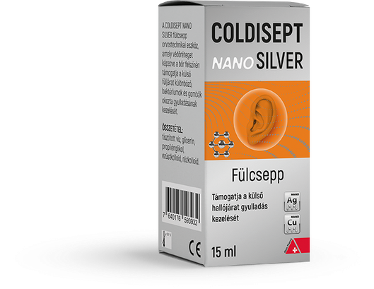 Coldisept NanoSilver fülcsepp (15ml)