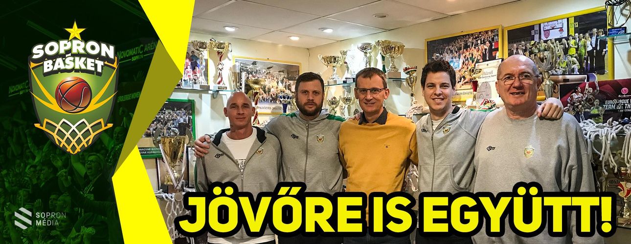 Jövőre is együtt a Sopron Basket szakmai stábja!