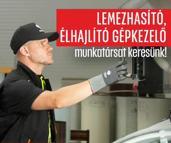 Élhajlító- lemezhasító gépkezelő