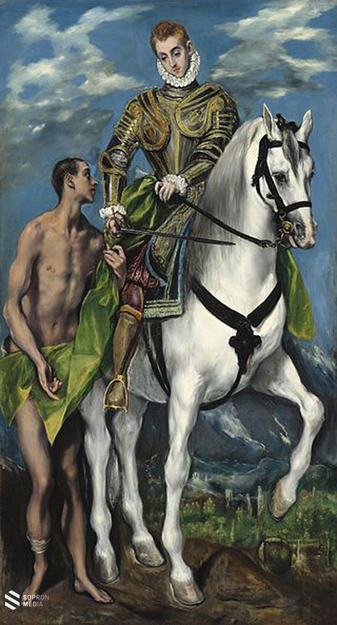 El Greco: Szent Márton és a koldus 