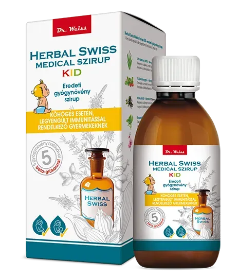 Herbal Swiss KID Medical szirup 1 éves kortól (150ml)