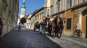 A száz évvel ezelőtti Sopron elevenedett meg a belvárosban