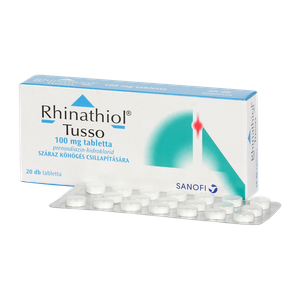 Rhinathiol Tusso 100 mg tabletta (20x) termék kép