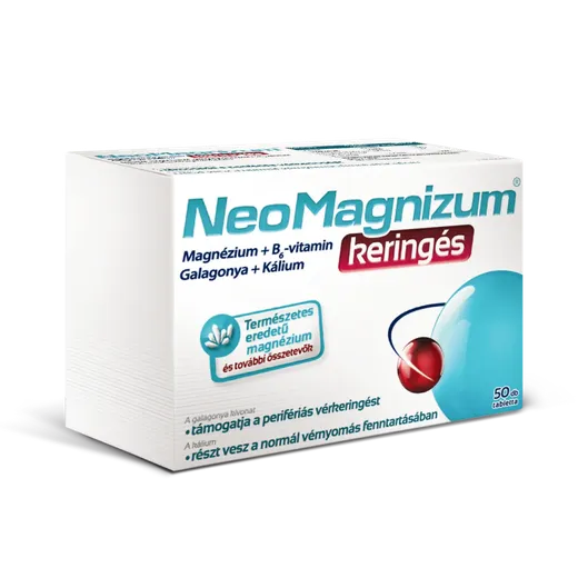 NeoMagnizum Keringés Mg Galagonya tabletta Új (50x)