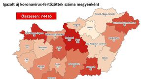 744 főre nőtt a beazonosított fertőzöttek száma és elhunyt 4 beteg Magyarországon