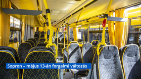 Május 13-án változik a forgalmi rend Sopronban
