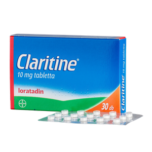 Claritine 10 mg tabletta (30x) termék kép
