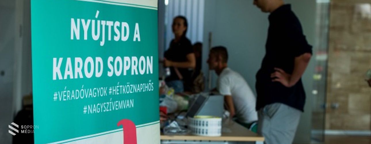 Sikeres véradás Sopronban! Sopron segített!