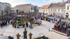 Az 1848-’49-es forradalom és szabadságharc emléke előtt tisztelgett Sopron
