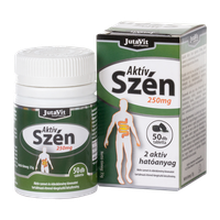 JutaVit Aktív szén 250 mg tabletta (50x)