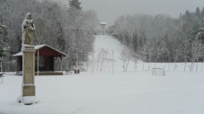 Hó fedi Brennbergbánya környékét