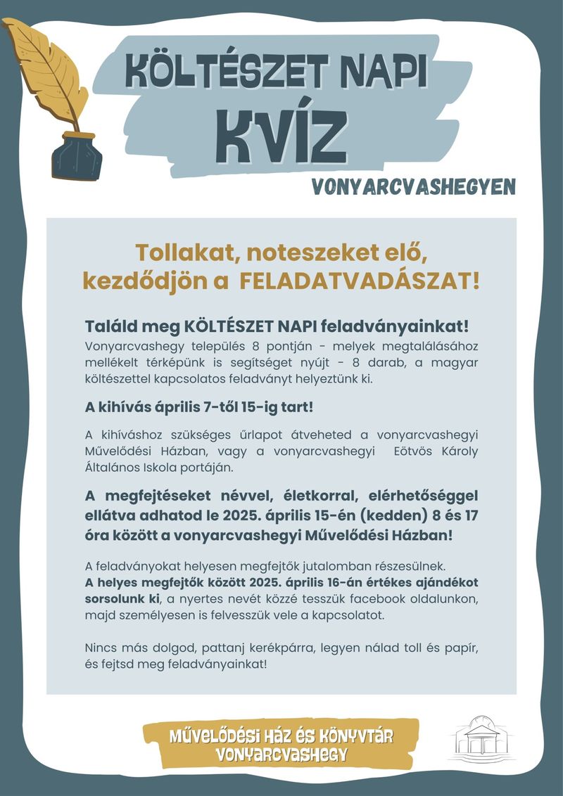 Költészet napi kvíz szolgáltatás képe