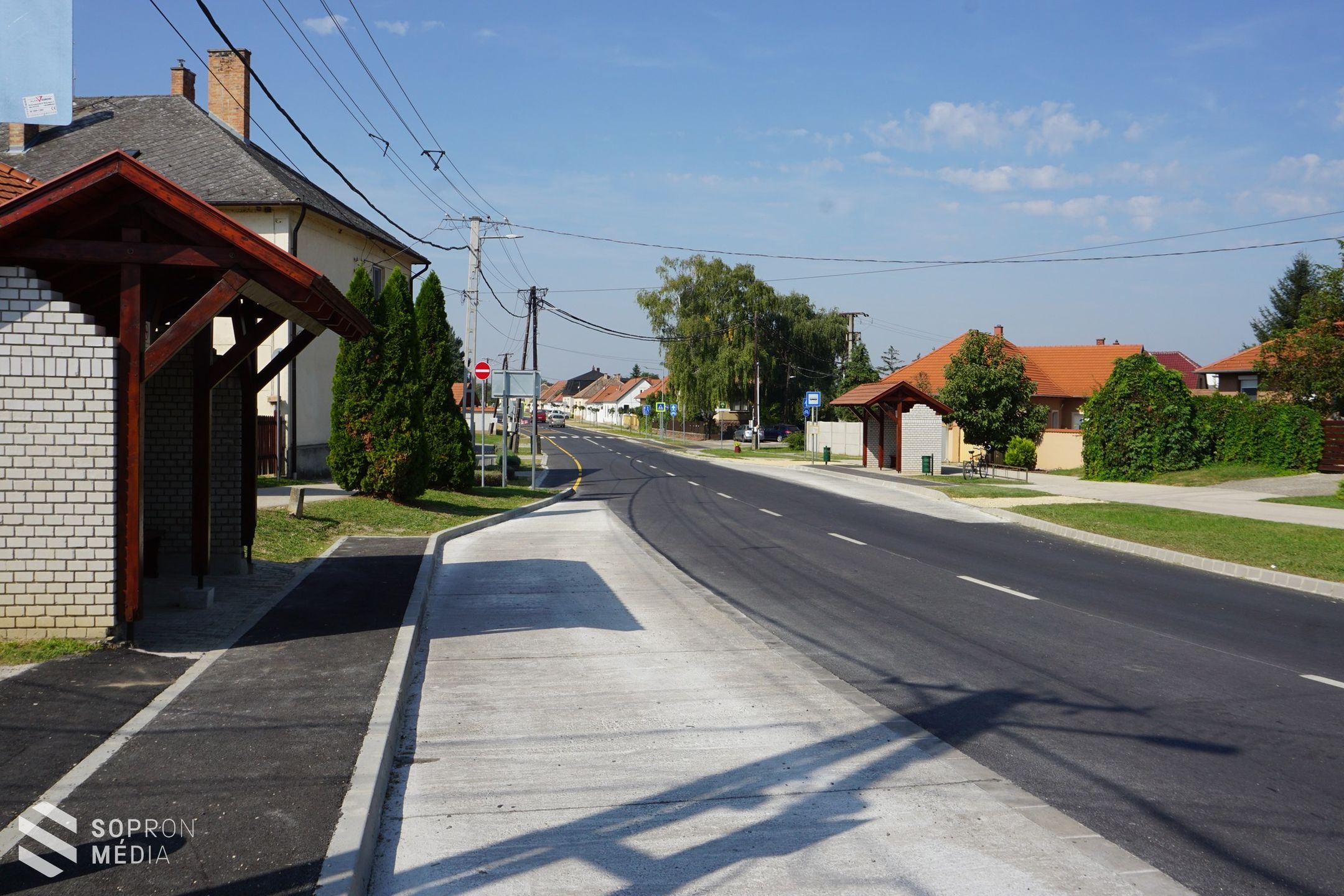 Nő a forgalombiztonság a 8518-as jelű Fertőendréd-Sopron összekötő úton!