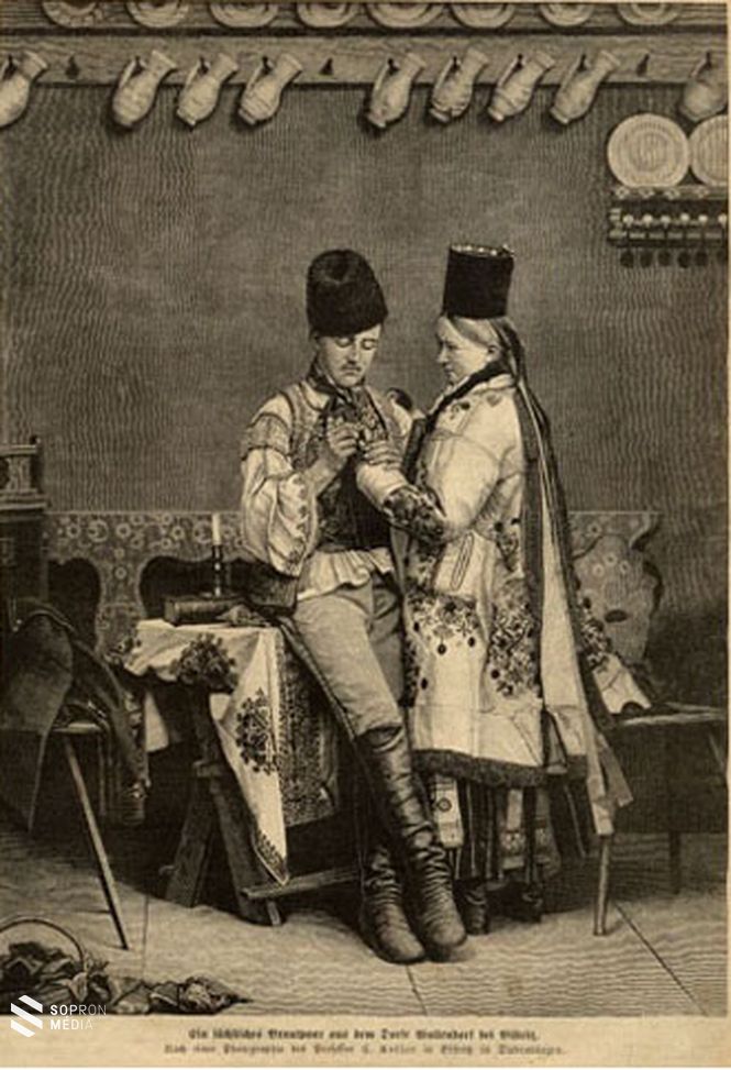 Aldorfi szász jegyespár, 1874