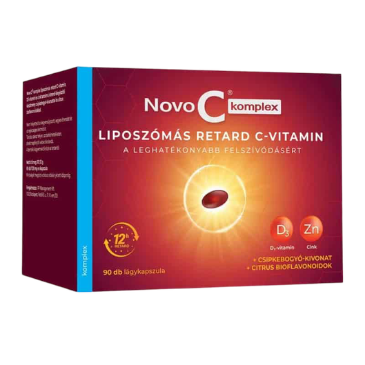 Novo C Komplex liposzómális C D3 Zn kapszula (90x)