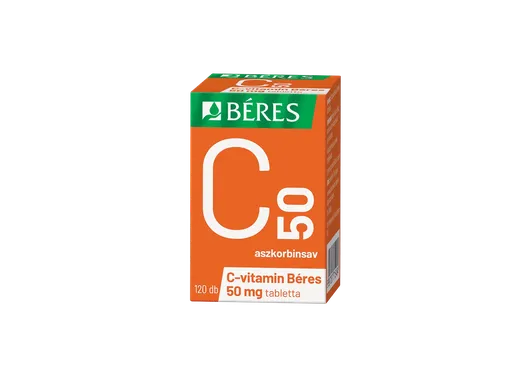 Béres C-vitamin 50 mg tabletta (120x hdpe)