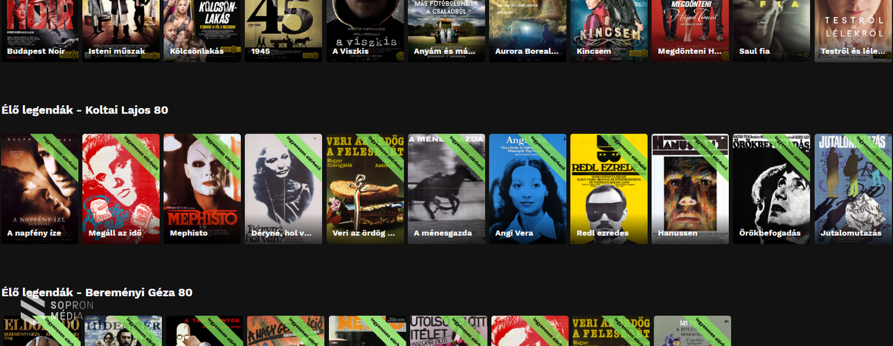 Két héten át 125 magyar film érhető el ingyenesen a Magyar Film Napja alkalmából