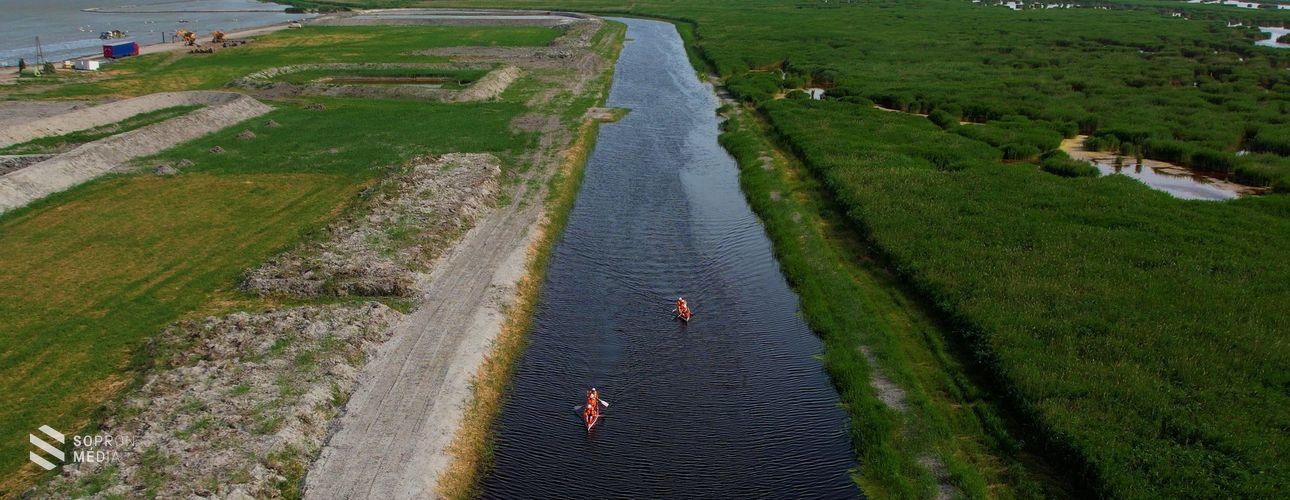 A Fertő tónál táborozó diákok próbálhatták ki elsőként az új csatornát