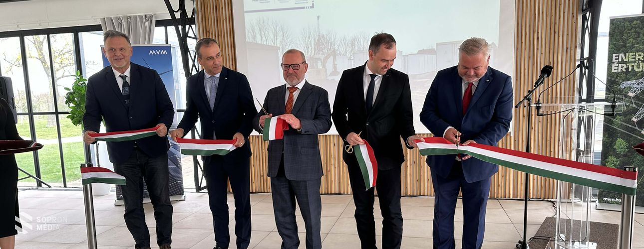 Hálózati energiatárolót adtak át Sopronkövesden