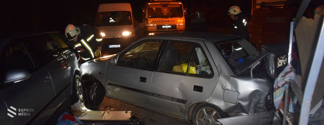 Hármas karambol Lövő és Sopronkövesd között