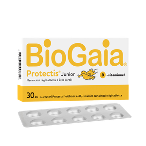 BioGaia Protectis Junior D3 étrendk.rágótabl. nar. (30x) termék kép