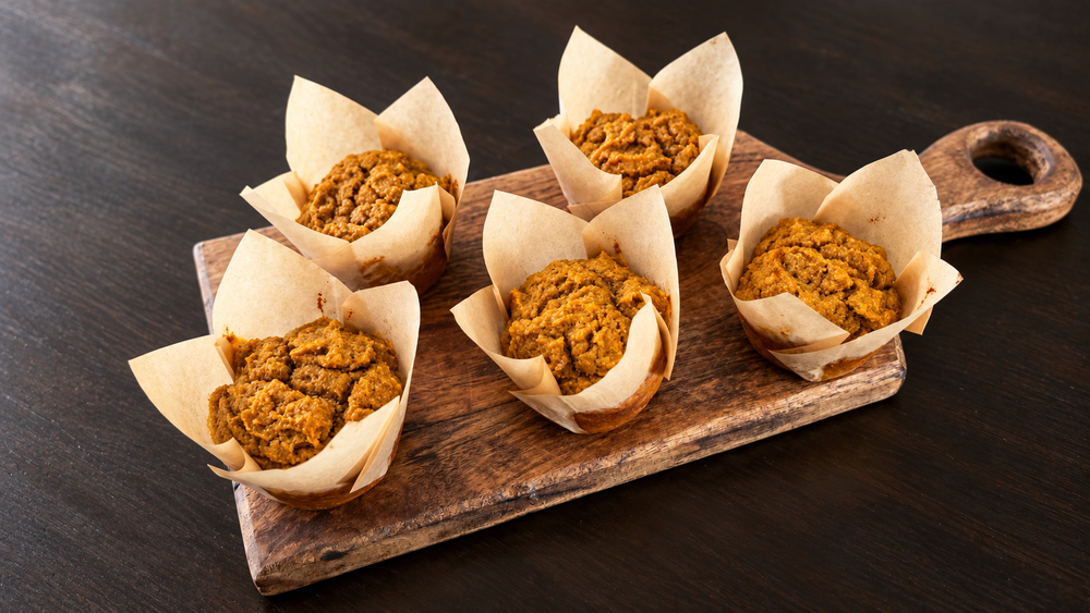 Sütőtökös zabpehelylisztes muffin