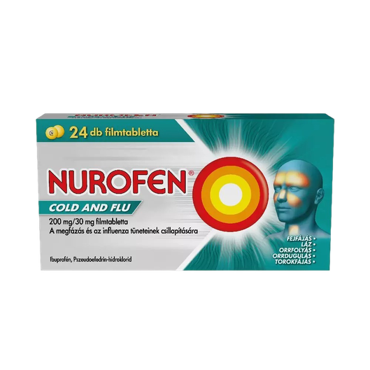 Nurofen Cold and Flu 200mg/30mg filmtabletta (24x)