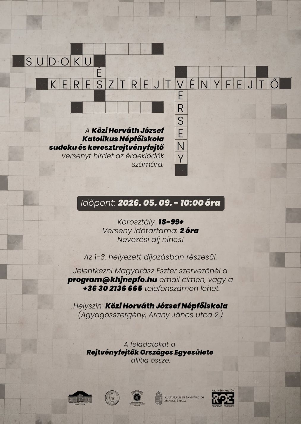 III. Sudoku és keresztrejtvényfejtő verseny