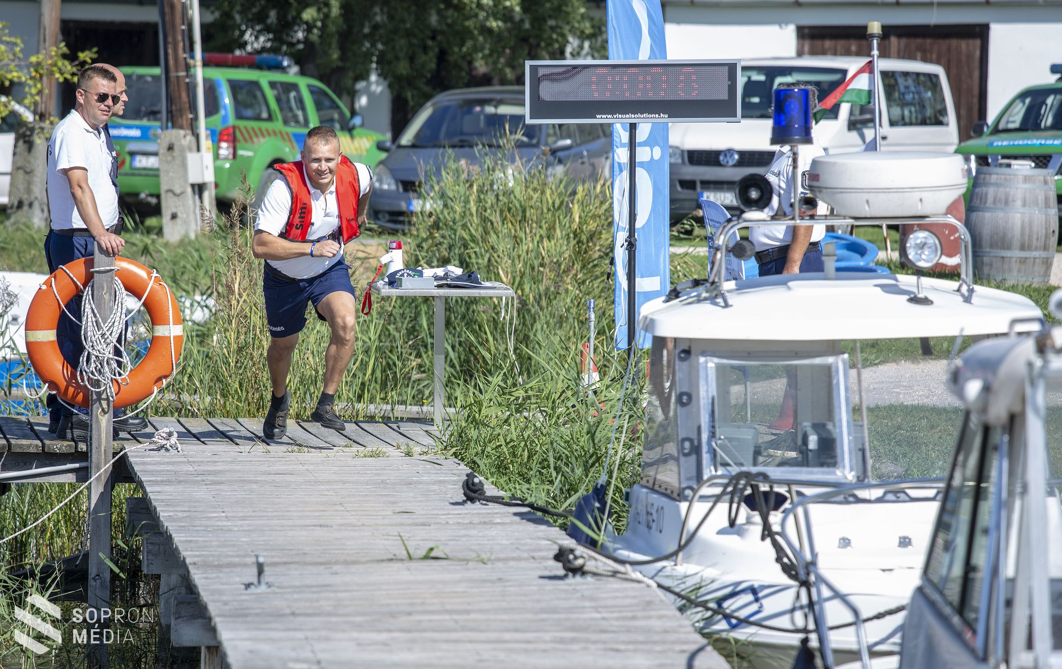 17. Országos Vízirendészeti Rendőr Járőrverseny a Fertő tavon 