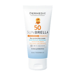DERMEDIC Sunbrella Baby napfényvédő tej SPF50 1 hó (50g) termék kép