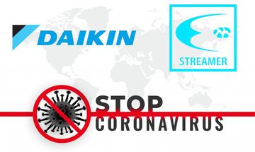 Daikin Streamer a koronavírus (SARS-CoV-2) több mint 99,9%-át lebontani és hatástalanítani