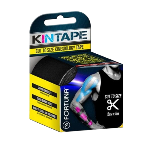 Fortuna kineziológiai szalag INT-193 5cmx5m fekete (1x)