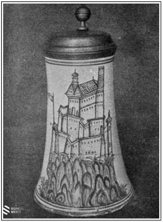 Habán kupa 1641. Fraknó képével. Prága. Magángyűjtemény 