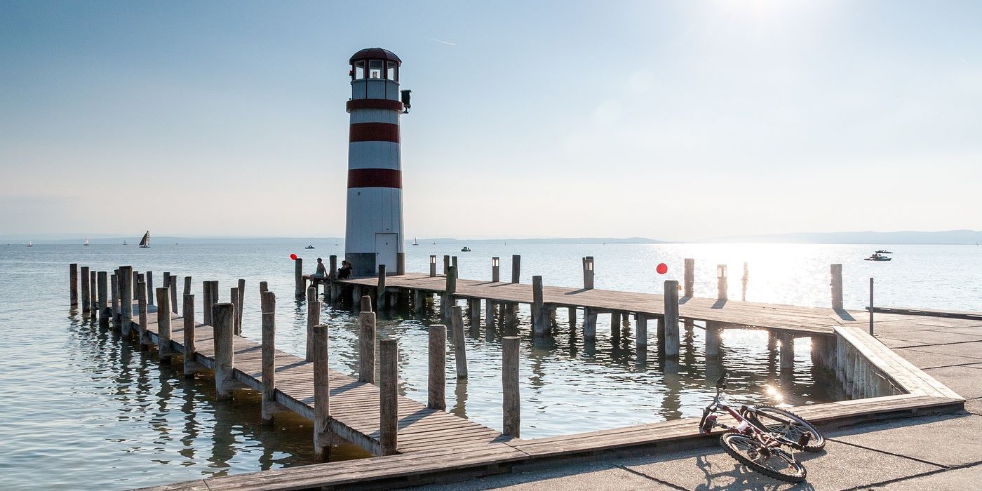 Fertő tó part kikötő