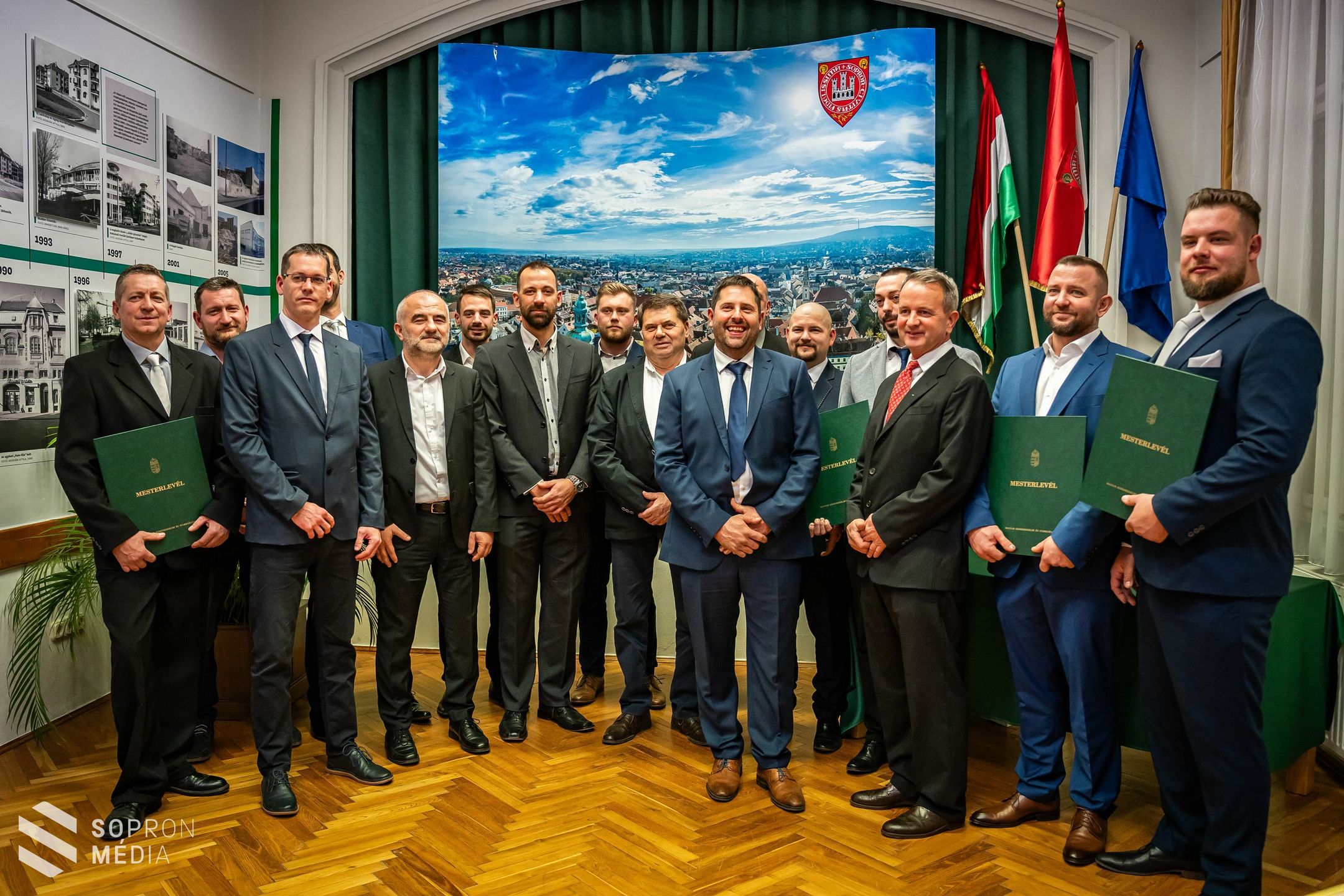 Mesterleveleket adtak át a Soproni Kereskedelmi és Iparkamarában