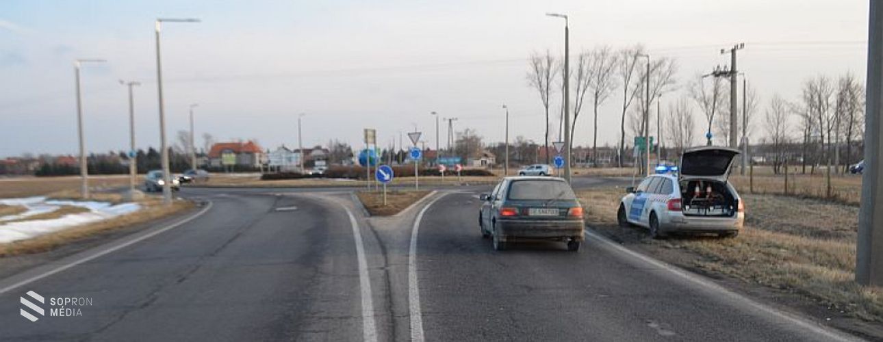  Sopronban leszorította a járőrt az útról a menekülő sofőr