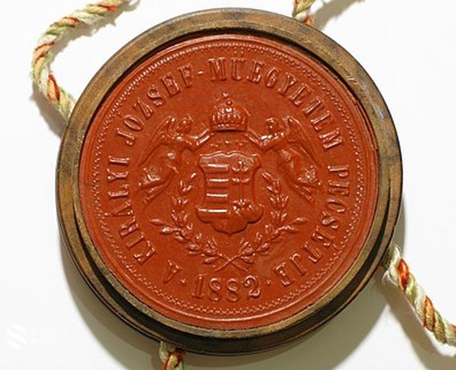 Az Egyetem pecsétje 1882-ből 