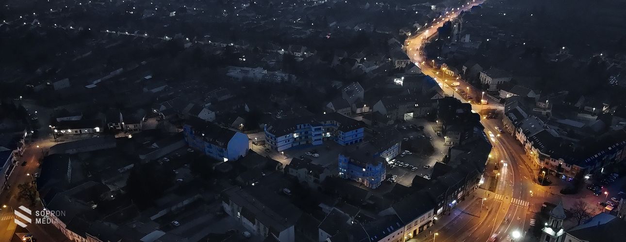 Így fest madártávlatból Kapuvár este – Galéria!