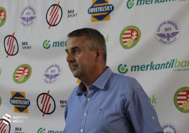 Pöltz Róbert, a Soproni Vasutas Futball Kft. ügyvezető-igazgatója.